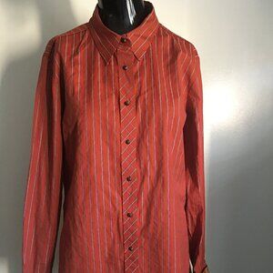 Robert Graham fitted striped cotton shirt